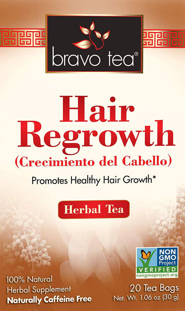 Hair Regrowth Herbal Tea, 20 Tea Bags , Brand_Bravo Tea Form_Tea Bags Size_20 Count