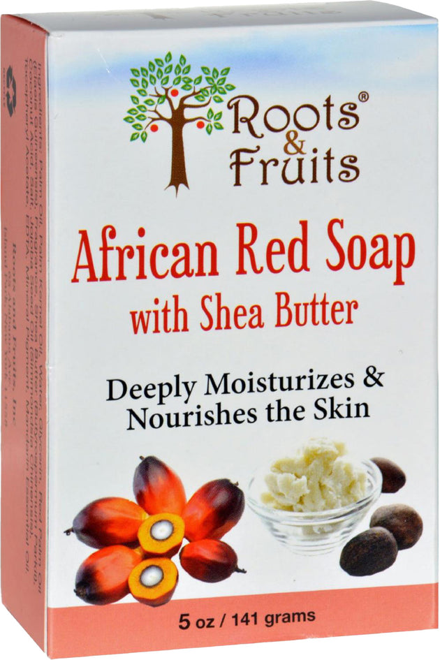 African Red Soap with Shea Butter, 5 Oz (141 g) Soap Bar , 20% Off - Everyday [On]