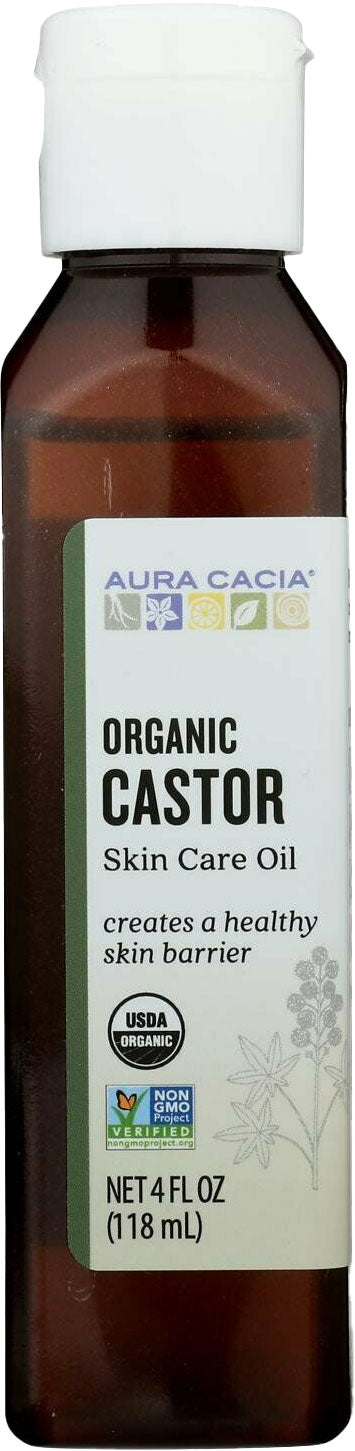 Organic Castor Skin Care Oil, 4 Fl Oz (118 mL) Oil