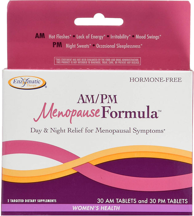 AM/PM Perimenopause Menopause Formula, 60 Tablets , Brand_Enzymatic Therapy Form_Tablets Size_60 Tabs