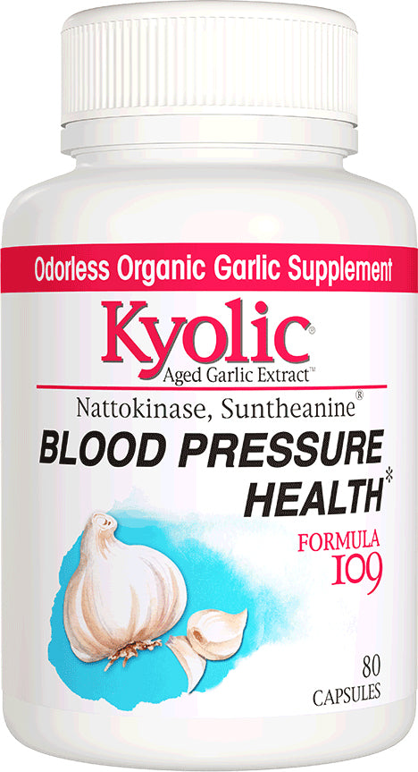 Aged Garlic Extract™ Blood Pressure Health Formula 109, 80 Capsules , Brand_Kyolic Form_Capsules Size_80 Caps