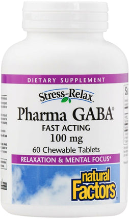 Pharma GABA, 100 mg, 60 Chewable Tablets , 20% Off - Everyday [On]