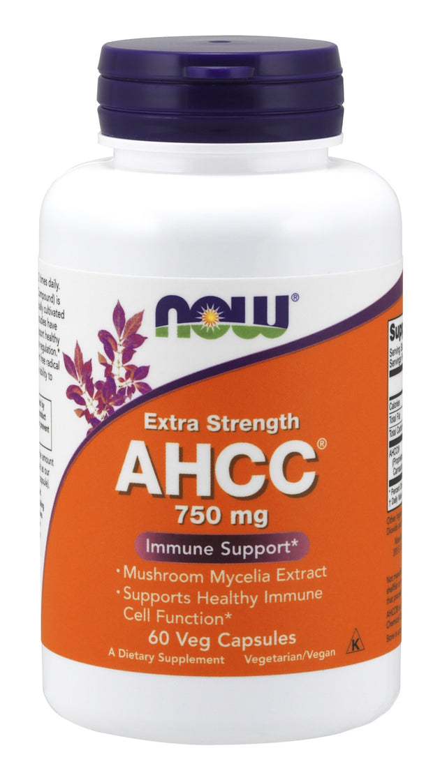 AHCC&reg;, Extra Strength 750 mg, 60 Veg Capsules , Brand_NOW Foods Potency_750 mg Size_60 Caps