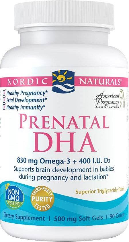 Prenatal DHA, 90 Softgel , Brand_Nordic Naturals Form_Softgels Size_90 Softgels