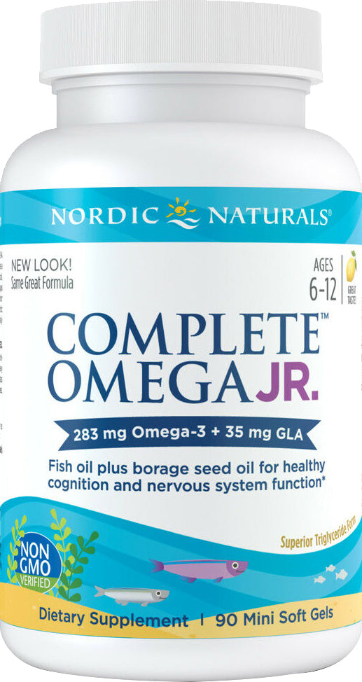Complete Omega Junior, 90 Softgels , Brand_Nordic Naturals Form_Softgels Size_90 Softgels