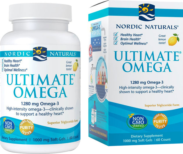 Ultimate Omega, 60 Softgels , Brand_Nordic Naturals Form_Softgels Size_60 Softgels