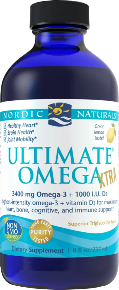 Ultimate Omega Xtra, 8 Ounces , Brand_Nordic Naturals Form_Oil Size_8 Oz
