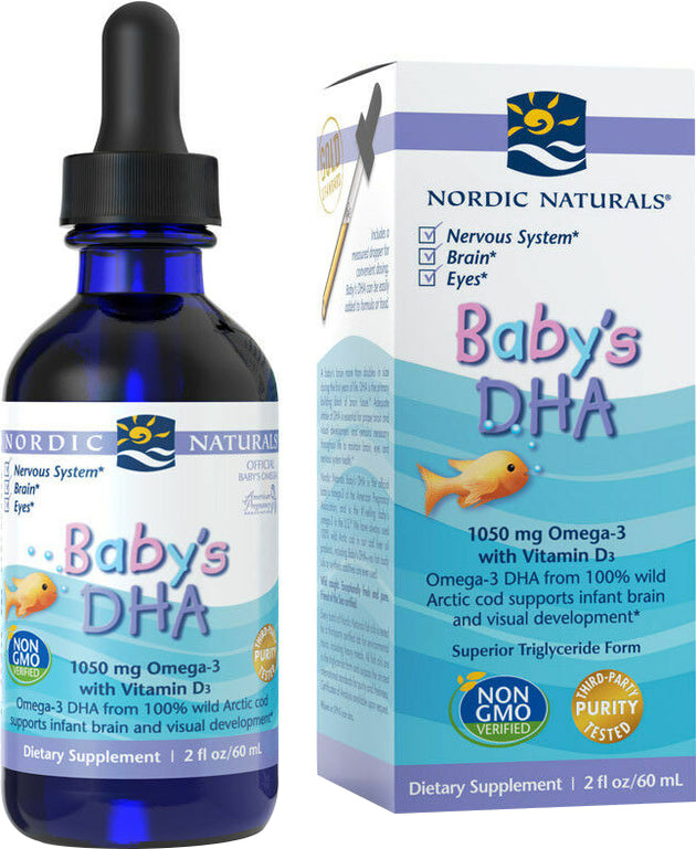 Baby's DHA, 2 fl oz Liquid , Brand_Nordic Naturals Form_Liquid Size_2 Fl Oz