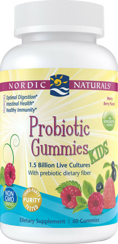 Probiotic Gummies Kids, 1.5 Billion , Brand_Nordic Naturals Form_Gummies Size_60 Gummies