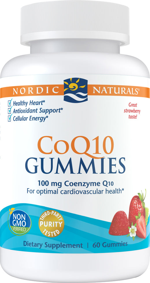 CoQ10 Strawberry Gummies , Brand_Nordic Naturals Form_Gummies Size_60 Gummies