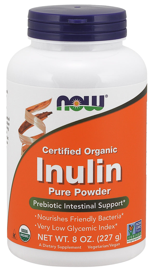 Inulin Powder, Organic, 8 oz. , Brand_NOW Foods Form_Powder Size_8 Oz