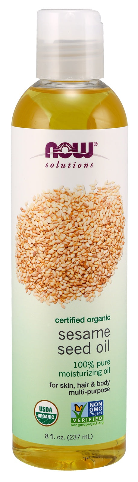 Sesame Seed Oil, Organic, 8 oz. , Brand_NOW Foods Form_Oil Size_8 Oz