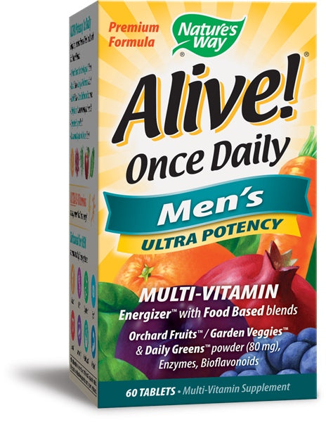 Alive! Once Daily Men’s Ultra, 60 Tablets , Brand_Nature's Way Form_Tablets Size_60 Tabs