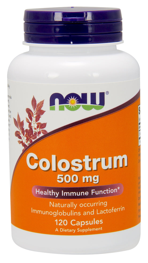 Colostrum 500 mg, 120 Veg Capsules , Brand_NOW Foods Form_Veg Capsules Potency_500 mg Size_120 Caps