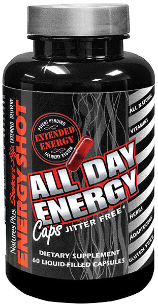 Source of Life® Energy Shot, 60 Liquid Filled Vegan Capsules , Brand_Nature's Plus Form_Vegan Capsules Size_60 Caps