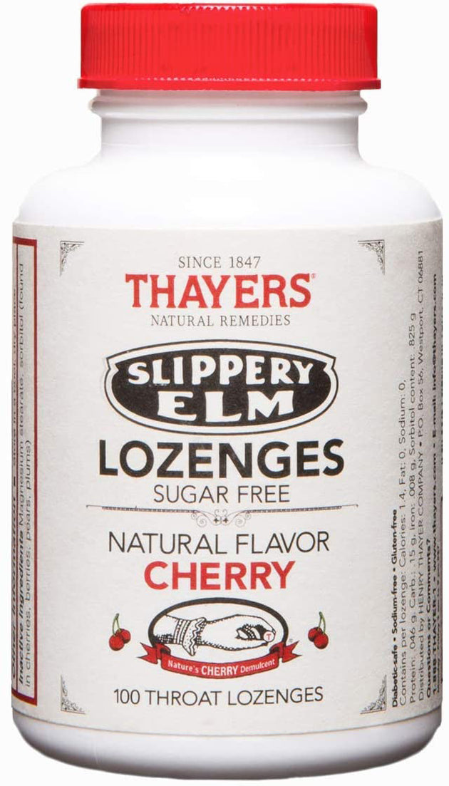 Slippery Elm Lozenges, Cherry Flavor, 100 Lozenges , 20% Off - Everyday [On]