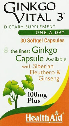 Ginkgo Vital 3™, 100 mg, 30 Softgels