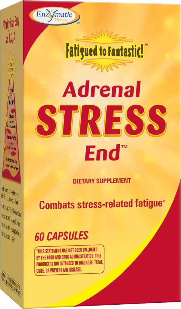 Fatigued to Fantastic! Adrenal Stress End™, 60 Capsules , Brand_Enzymatic Therapy Form_Capsules Size_60 Caps