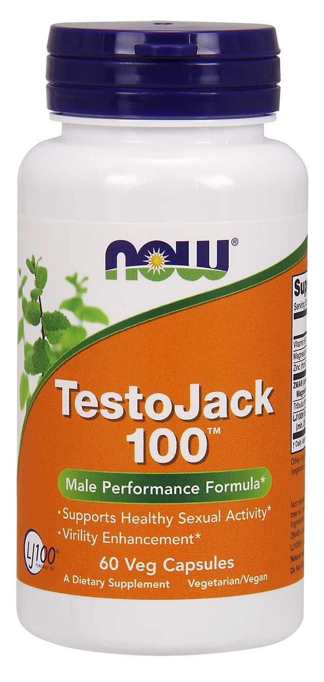 TestoJack 100, 60 Veg Capsules , Brand_NOW Foods Form_Veg Capsules Size_60 Caps