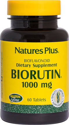 Biorutin 1000 mg, 60 Tablets , Brand_Nature's Plus Potency_1000 mg Size_60 Tabs