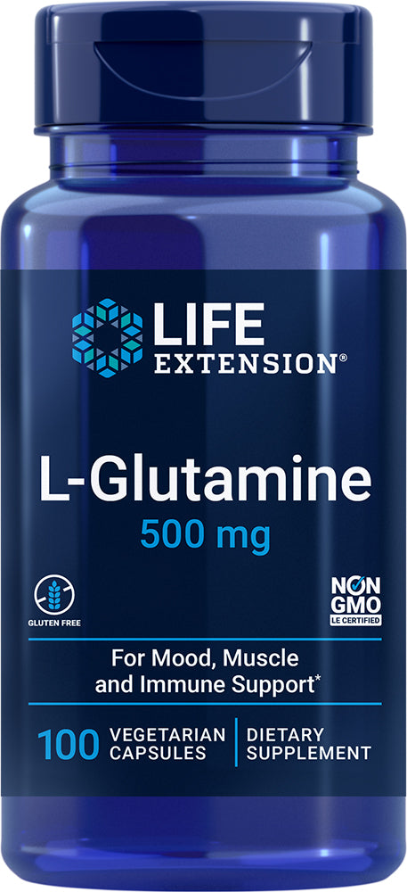 L-Glutamine, 100 Vegetarian Capsules ,