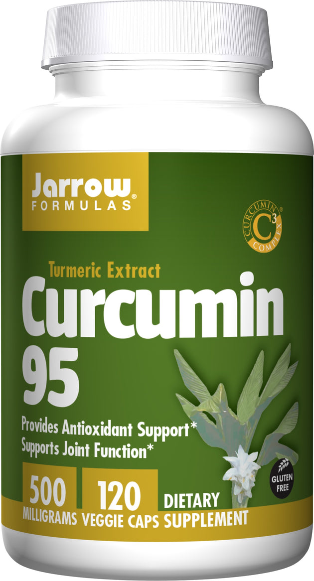 Curcumin 95, 500 mg, 120 Veggie Caps , Brand_Jarrow Formulas Form_Veggie Caps Potency_500 mg Size_120 Caps
