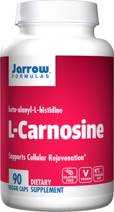 L-Carnosine, Beta-Alanyl-L-Histidine, 90 Veggie Caps , Brand_Jarrow Formulas Form_Veggie Caps Size_90 Caps