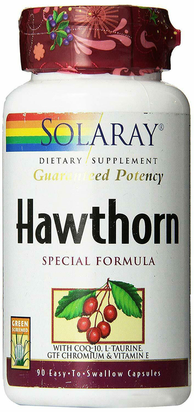 Hawthorn Special Formula 150 mg, 90 Capsules , Brand_Solaray Form_Capsules Potency_150 mg Size_90 Caps
