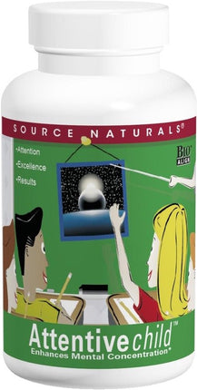 Attentive Child Chewable, 60 Wafers , Brand_Source Naturals Form_Chewable Wafers Size_60 Chewables