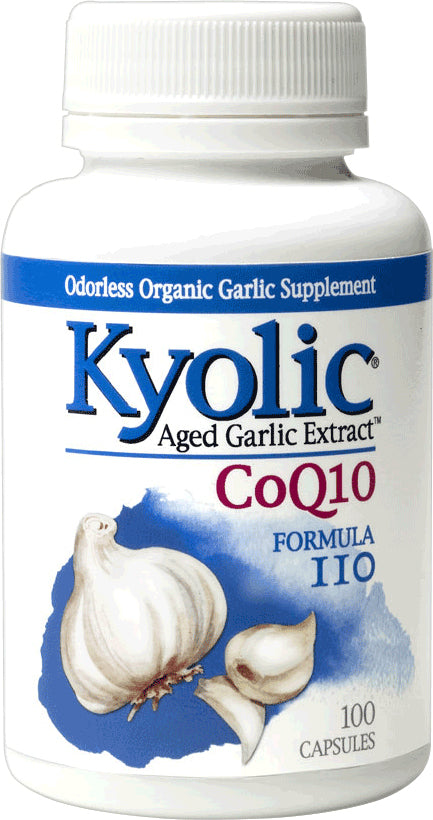 Aged Garlic Extract™ CoQ10 Formula 110, 100 Capsules , Brand_Kyolic Form_Capsules Size_100 Caps