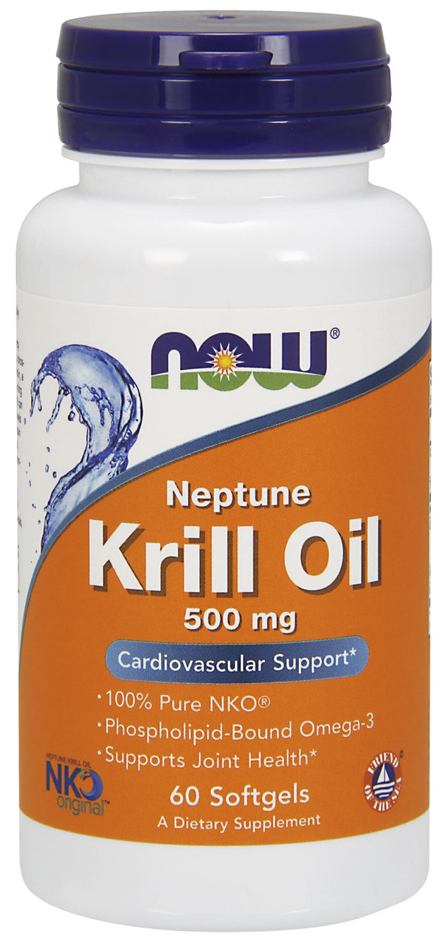 Neptune Krill Oil 500 mg, 60 Softgels , Brand_NOW Foods Form_Softgels Potency_500 mg Size_60 Softgels