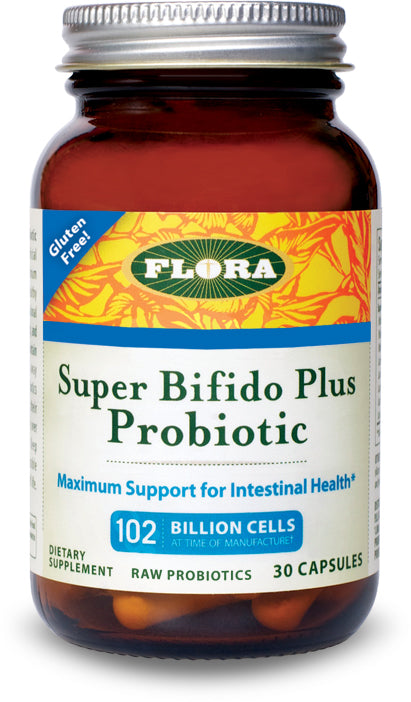 Super Bifido Plus Probiotic, 30 Vegetarian Capsules , Brand_Flora Form_Vegetarian Capsules Size_30 Caps