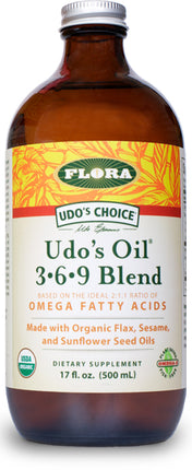 Udo’s Oil™ 3-6-9 Blend, 17 fl oz , Brand_Flora Form_Oil Size_17 Fl Oz