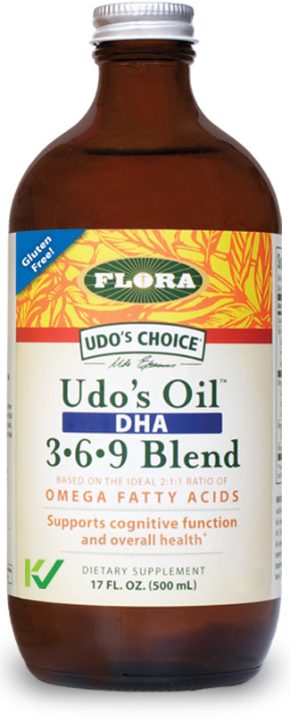 Udo’s Oil™ DHA 3-6-9 Blend, 17 fl oz , Brand_Flora Form_Oil Size_17 Fl Oz