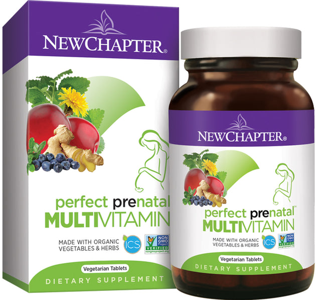 Perfect Prenatal™ Multivitamin, 96 Vegetarian Tablets , Brand_New Chapter Form_Vegetarian Tablets Size_96 Tabs