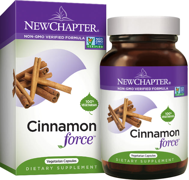 Cinnamon Force™, 60 Vegetarian Capsules , Brand_New Chapter Form_Vegetarian Capsules Size_60 Caps