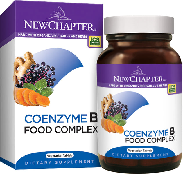 Coenzyme B Food Complex, 30 Vegetarian Tablets , Brand_New Chapter Form_Vegetarian Tablets Size_30 Tabs