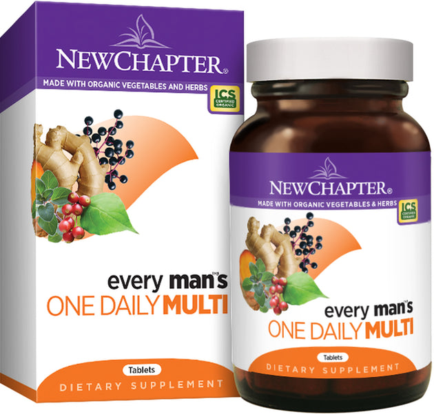 Every Man™'s One Daily Multivitamin, 24 Vegetarian Tablets , Brand_New Chapter Form_Vegetarian Tablets Size_24 Tabs