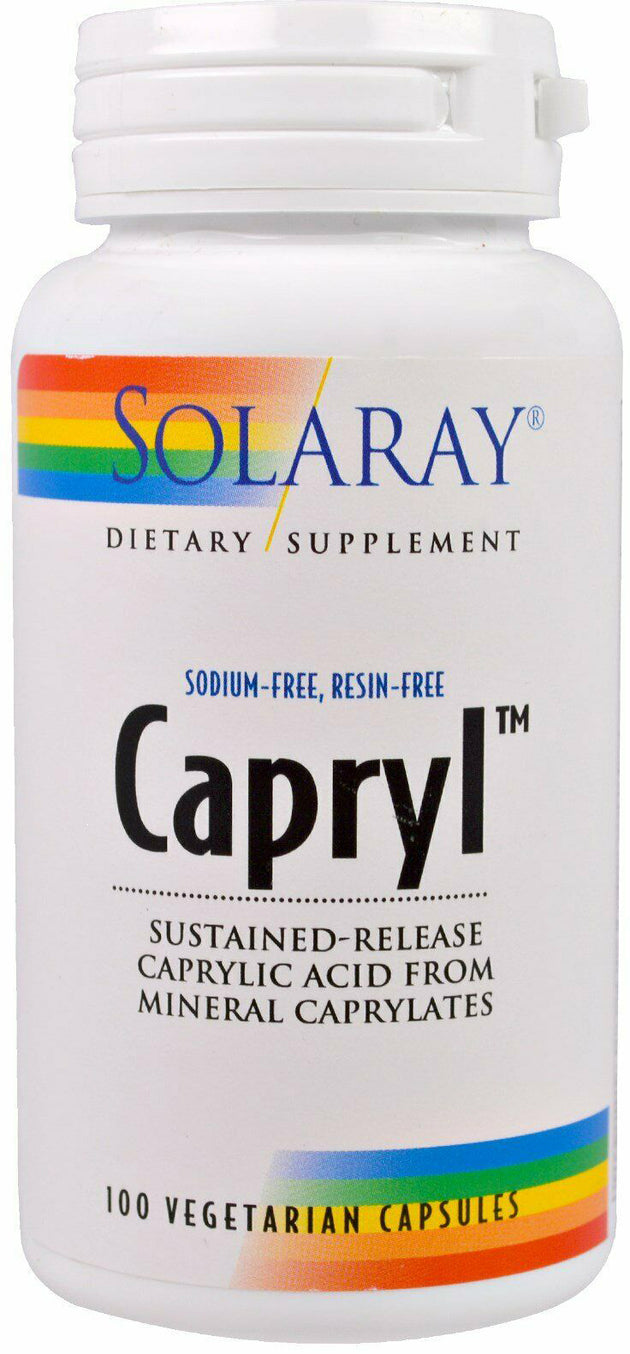 Sodium-Free and Resin-Free Capryl, 100 Capsules , Brand_Solaray Form_Capsules Size_100 Caps