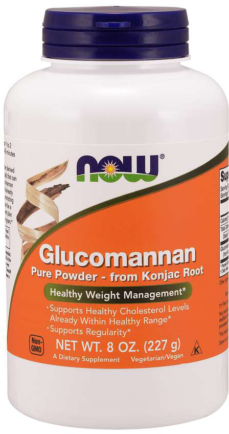 Glucomannan Pure Powder, 8 Oz , Brand_NOW Foods Form_Powder Size_8 Oz