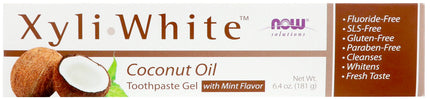 XyliWhite™ Coconut Oil Toothpaste Gel, 6.4 Oz , Brand_NOW Foods Form_Toothpaste Gel Size_6.4 Oz