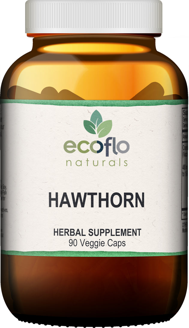 Hawthorn, 90 Capsules , Brand_Ecoflo Naturals Form_Capsules Size_90 Count