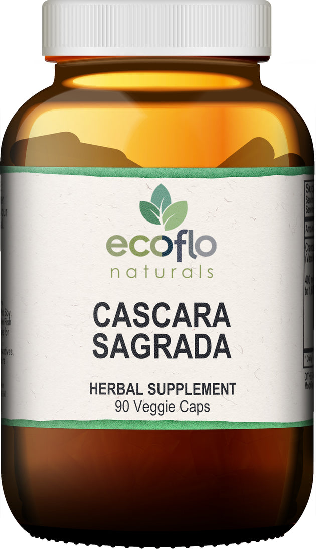 Cascara Sagrada, 90 Capsules , Brand_Ecoflo Naturals Form_Capsules Size_90 Count
