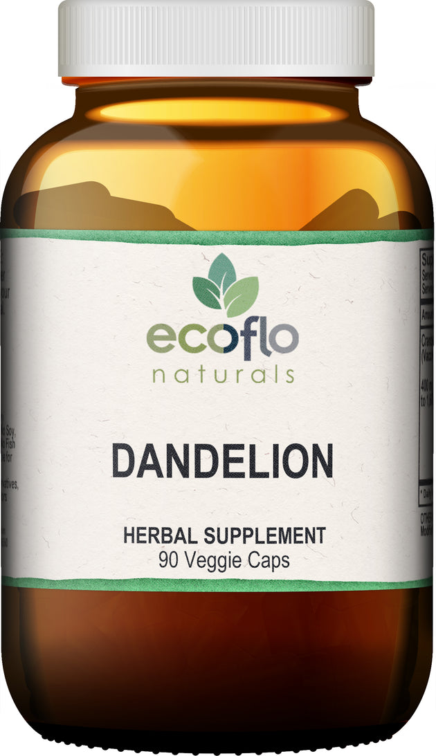 Dandelion, 90 Capsules , Brand_Ecoflo Naturals Form_Capsules Size_90 Count
