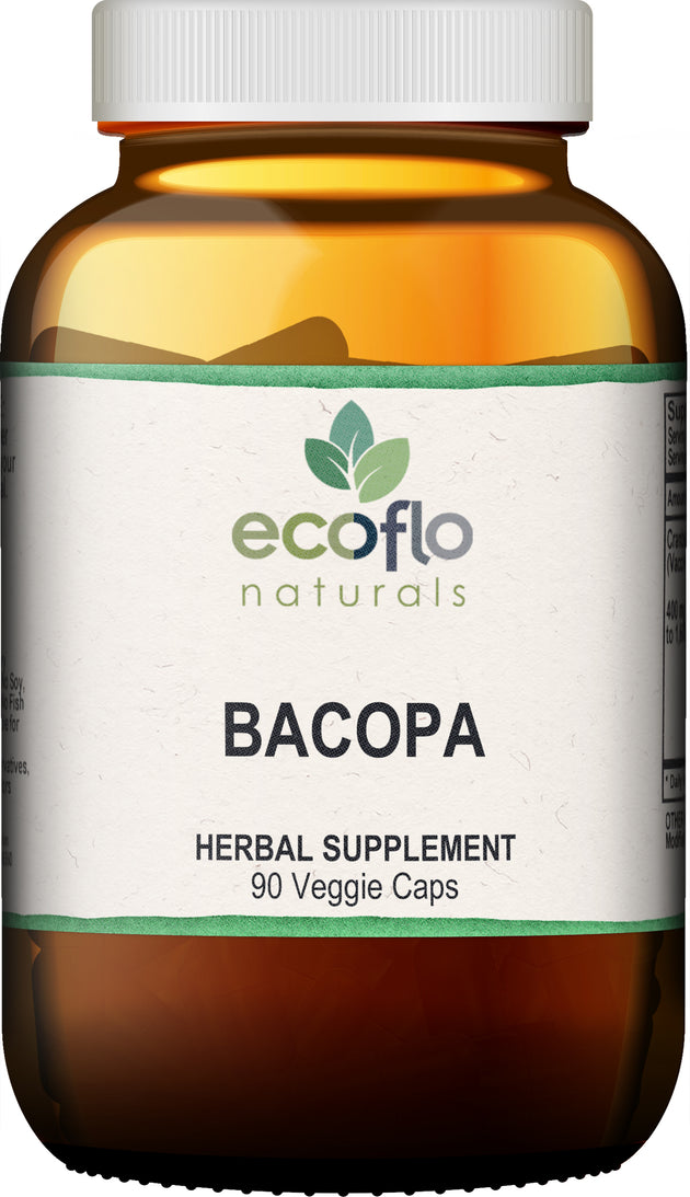 Bacopa, 90 Capsules , BOGO Mix and Match BOGO Sale Brand_Ecoflo Naturals Form_Capsules Size_90 Count