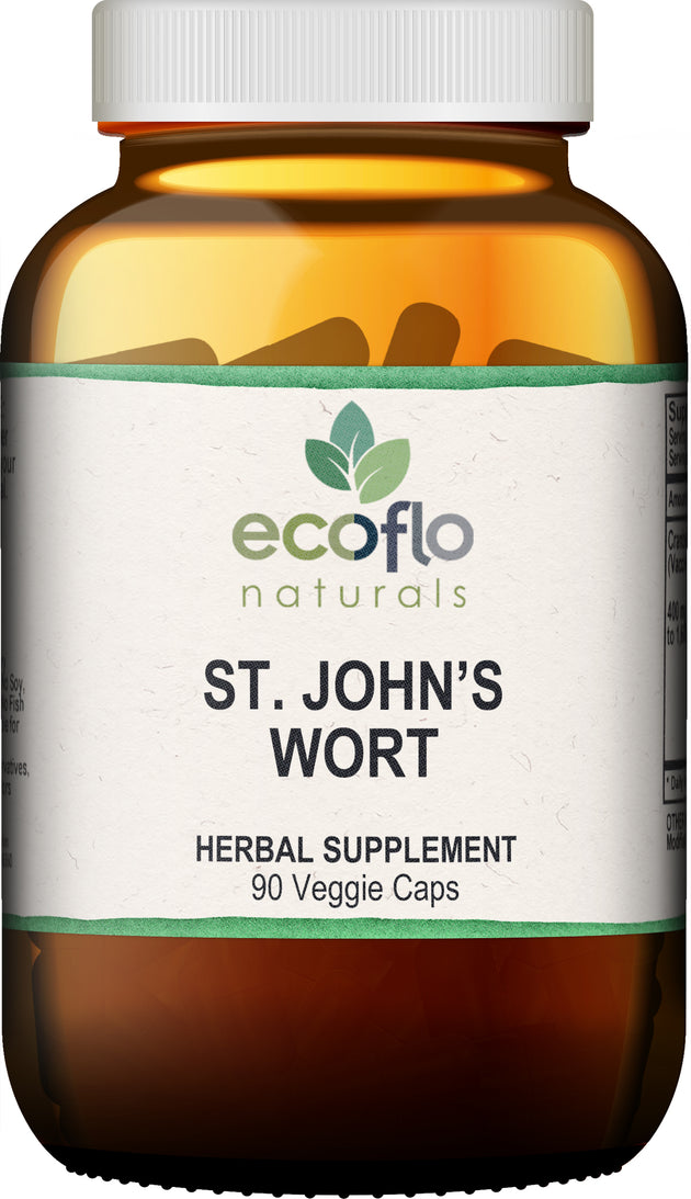 St. John's Wort, 90 Capsules , BOGO Mix and Match BOGO Sale Brand_Ecoflo Naturals Form_Capsules Size_90 Count