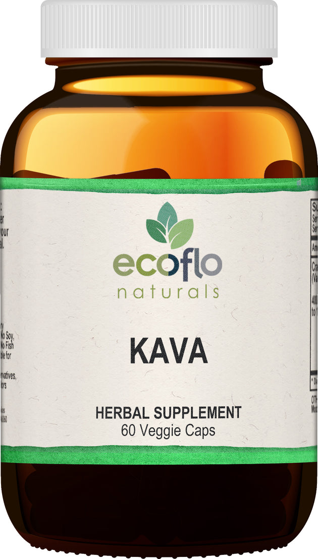 Kava, 60 Capsules , BOGO Mix and Match BOGO Sale Brand_Ecoflo Naturals Form_Capsules Size_60 Count
