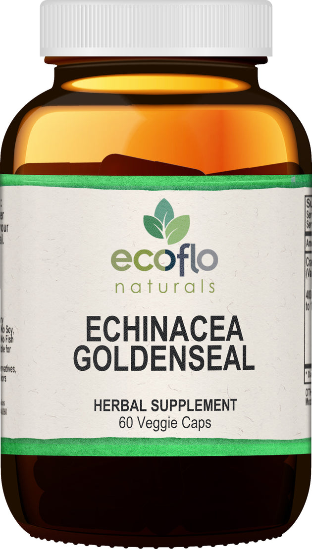 Echinacea Goldenseal, 60 Capsules , BOGO Mix and Match BOGO Sale Brand_Ecoflo Naturals Ecoflo Immune Product Form_Capsules Size_60 Count