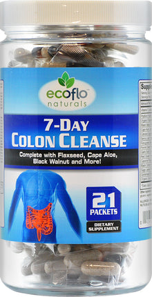 7-Day Colon Cleanse, 21 Packets , BOGO Mix and Match BOGO Sale Brand_Ecoflo Naturals Form_Packets Size_21 Count