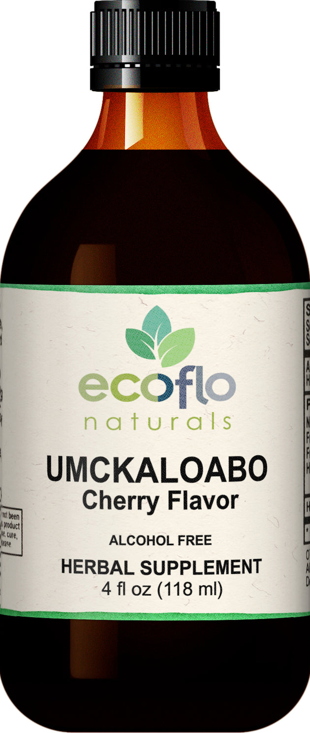 Umckaloabo, Cherry Flavor, 4 Fl Oz (118 mL) Liquid , BOGO Mix and Match BOGO Sale Brand_Ecoflo Naturals Ecoflo Immune Product Flavor_Cherry Form_Liquid Size_4 Fl Oz